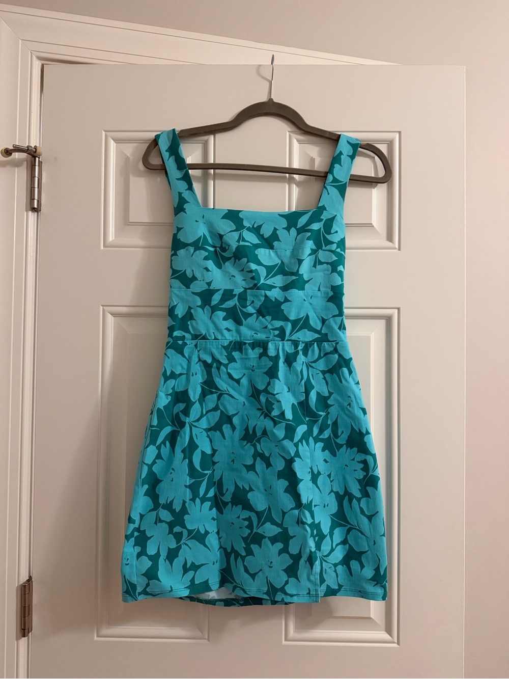 Altar'd State Teal Floral Mini Dress